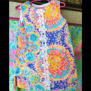 Lilly Pulitzer shift sz 4 WITS written in the sun